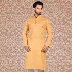 Men's Cotton Kurta Churidar Pyjama sets orange