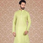 Men's Cotton Kurta Churidar Pyjama sets Neon