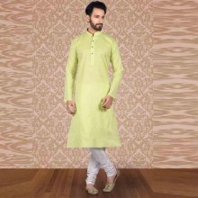 Men's Cotton Kurta Churidar Pyjama sets Neon