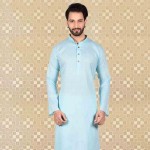 Men's Cotton Kurta Churidar Pyjama sets blue