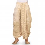 Traditional Solid Dhoti for Men white leaf