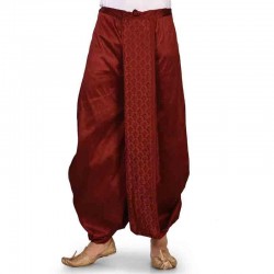 Traditional Solid Dhoti for Men brown