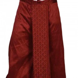 Traditional Solid Dhoti for Men brown