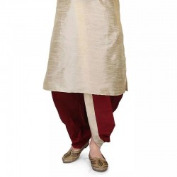 Men Dhoti & Kurta Set Fawn