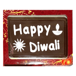 Handmade Happy Diwali Greeting chocolate