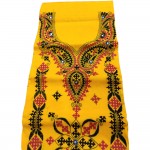 Gujrati Cotton dress material (Yellow)