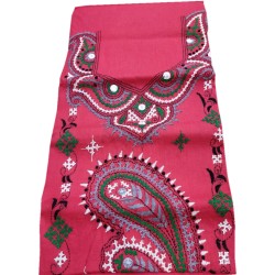 Gujrati Cotton dress material (Pink)