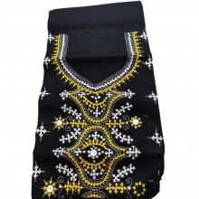 Gujrati Cotton dress material (Black)