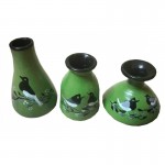 Three designer pots Handmade