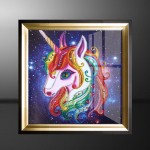 5D diy unicorn diamond painted shaped drill(Diamond+tool+canvas)