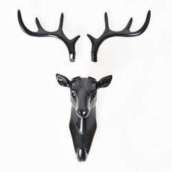 Decorative Artificial Deer Head Wall Hook