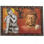 Multicolored Digital Wooden Frame Wall Painting