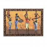 Multicolored Digital Wooden Frame Wall Painting