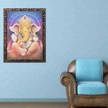 Multicolored Digital Wooden Frame Wall Painting