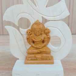 2" OM Handicraft Idol Statue on OM Base