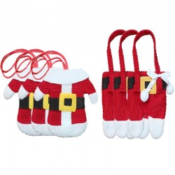 Santa Suit Coats Pants Style Cutlery Holders