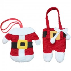 Santa Suit Coats Pants Style Cutlery Holders