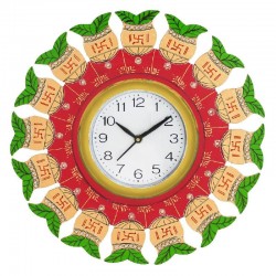 Home Decorative Wooden Wall Clock ( Multi color round wall clock )