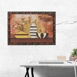 Multicolored Digital Wooden Frame Wall Painting