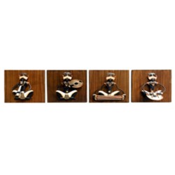 ADIVASI MALE MUSICIAN SET OF 4 (BIG)