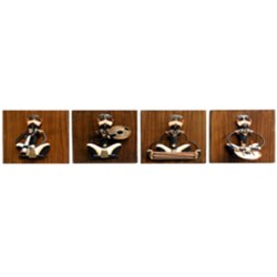 ADIVASI MALE MUSICIAN SET OF 4 (SMALL)