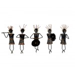 WARLI MUSICIAN SET OF 5 (WALL HANGING)