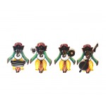 GANESHA MUSUCIAN (GREEN) SET OF 4