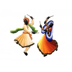 DANDIYA COUPLE (WALL HANGING)