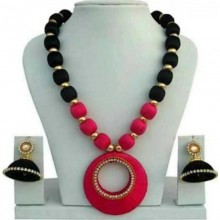 Hand Made Silk Dori Jewel Set - Fashion Jewellery