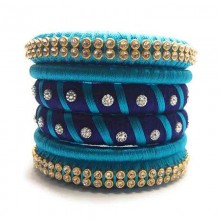 Handcrafted Designer Silk Thread Bangles for Women 