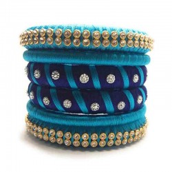 Handcrafted Designer Silk Thread Bangles for Women 