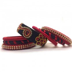 Handcrafted Designer Silk Thread Bangles for Women