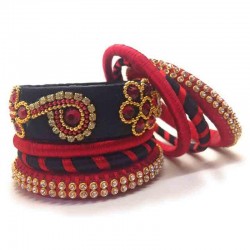 Handcrafted Designer Silk Thread Bangles for Women