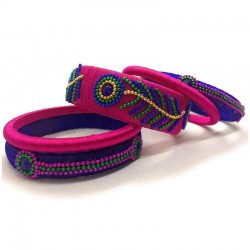 Handcrafted Designer Silk Thread Bangles for Women