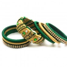 Handcrafted Designer Silk Thread Bangles for Women