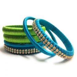 Handcrafted Designer Silk Thread Bangles for Women 