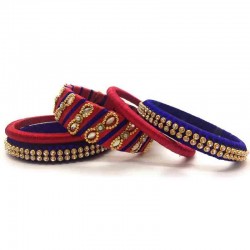 Handcrafted Designer Silk Thread Bangles for Women