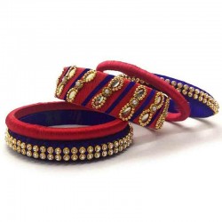 Handcrafted Designer Silk Thread Bangles for Women