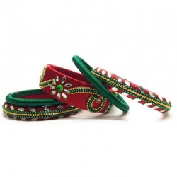 Handcrafted Designer Silk Thread Bangles for Women