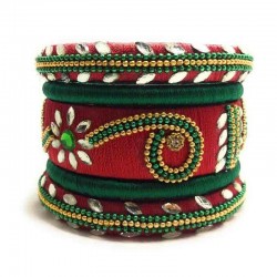 Handcrafted Designer Silk Thread Bangles for Women