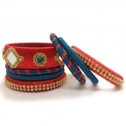 Handcrafted Designer Silk Thread Bangles for Women