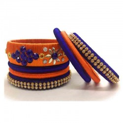 Handcrafted Designer Silk Thread Bangles for Women