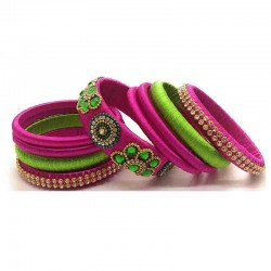 Handcrafted Designer Silk Thread Bangles for Women