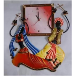 Dandia Couple Clock Wall Hanging 