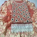 Designer Fancy Dress Material-Pink
