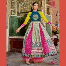 Fabdrape embroidered stitched Anarkali suit
